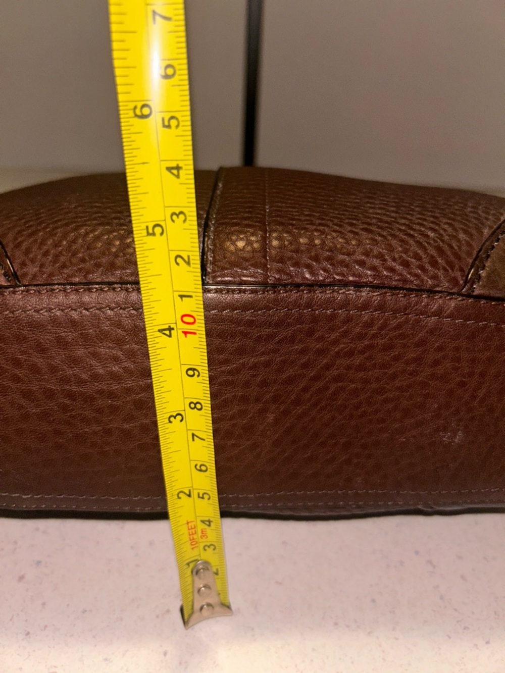 Classic Coach Brown SoHo Pebbled Leather Shoulder Bag - Picture 7 of 14